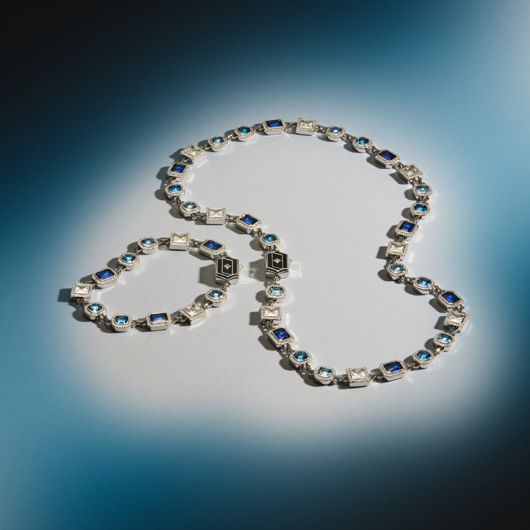 SILVER MELANGE NECKLACE
