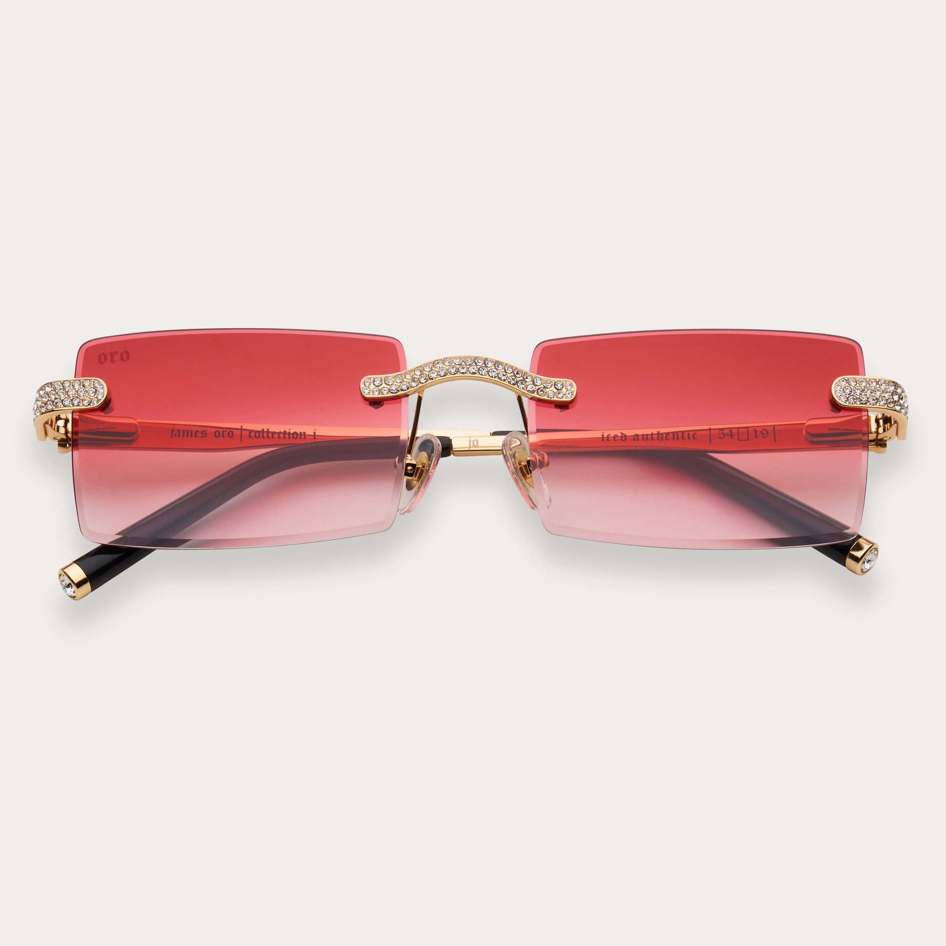 red tinted goggles ICED RED TINT AUTHENTIC – JAMES ORO